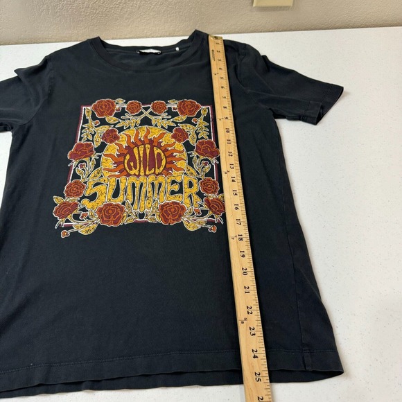 Sandro Paris Women's Graphic‎ Summer T-Shirt Short Sleeve Black Size 1 - Picture 12 of 13